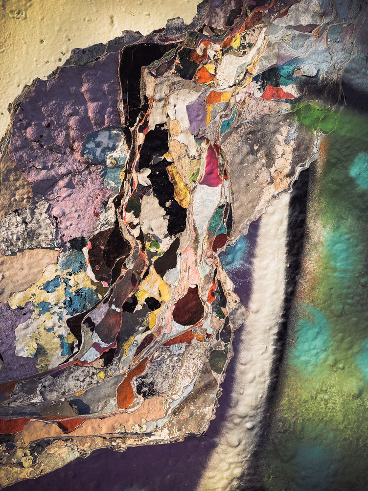 Peeled advertisement posters, Berlin, Germany